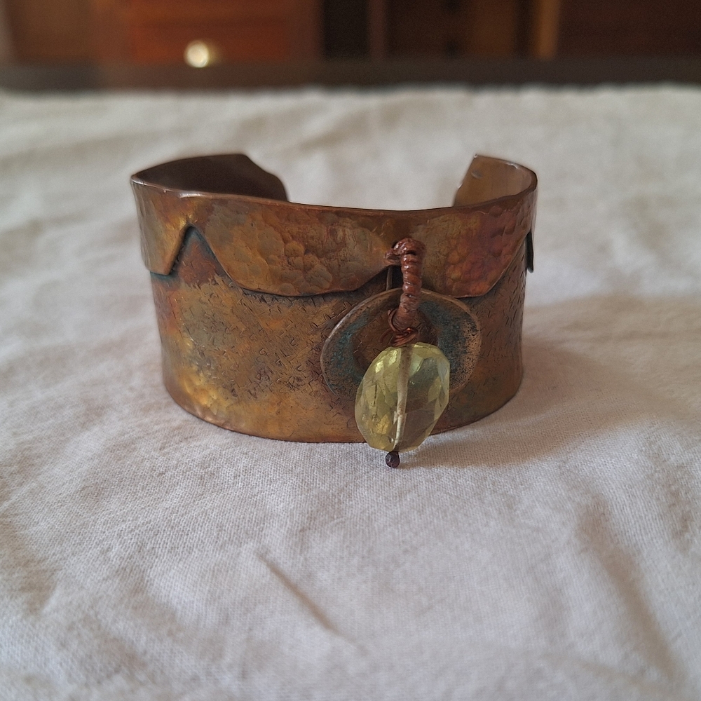 Mixed metal cuff bracelet